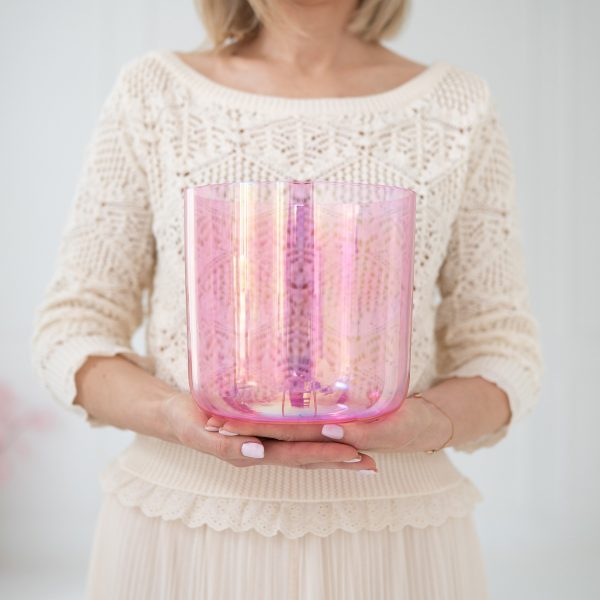 Kristallklangschale mit Achat Energie