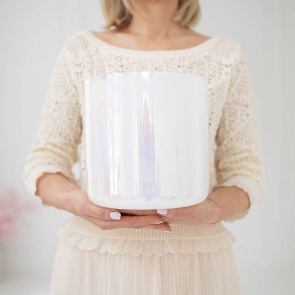 Kristallklangschale mit Bergkristall Energie