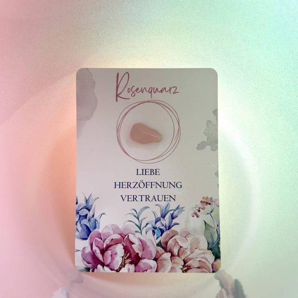 Kristallklangschale mit Rosenquarz Energie