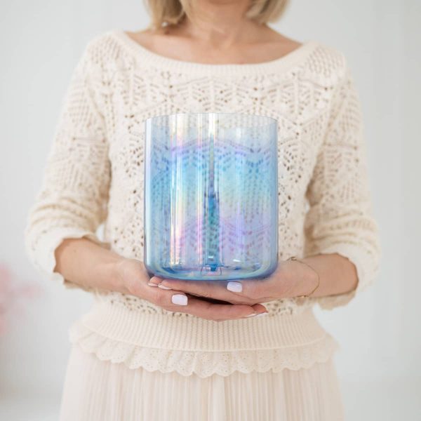 Kristallklangschale mit Sodalith Energie