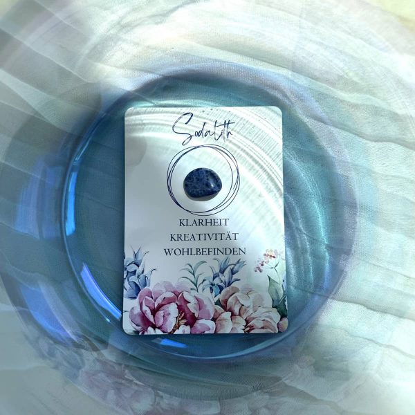 Kristallklangschale mit Sodalith Energie