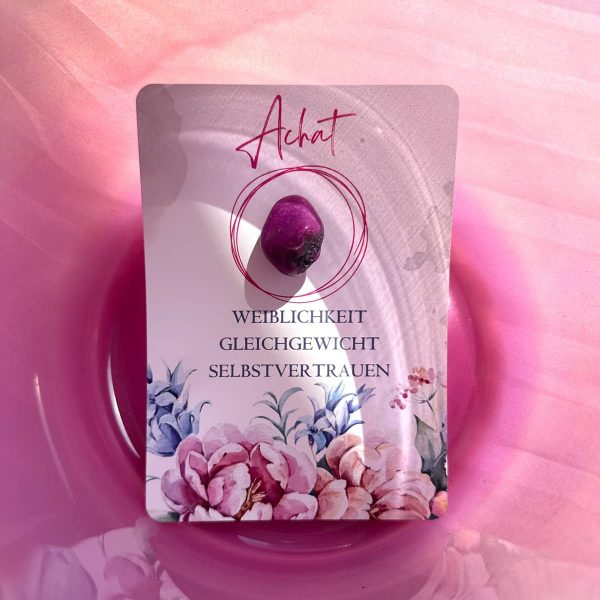 Kristallklangschale mit Achat Energie