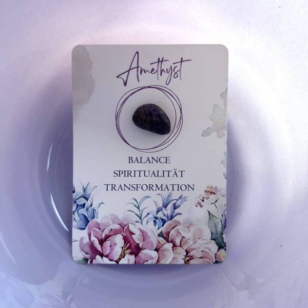 Kristallklangschale mit Amethyst Energie