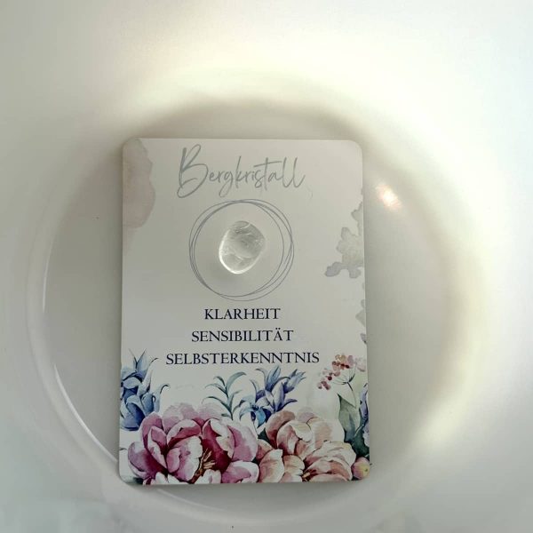 Kristallklangschale mit Bergkristall Energie