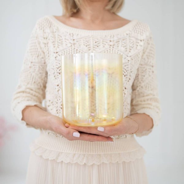 Kristallklangschale mit Mondstein Energie