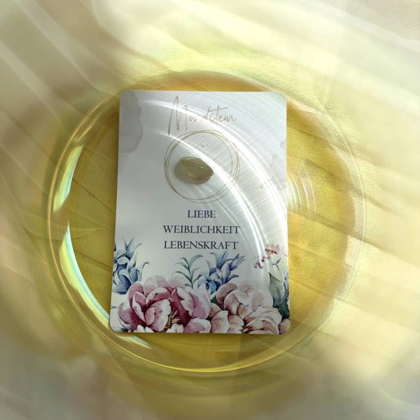 Kristallklangschale mit Mondstein Energie