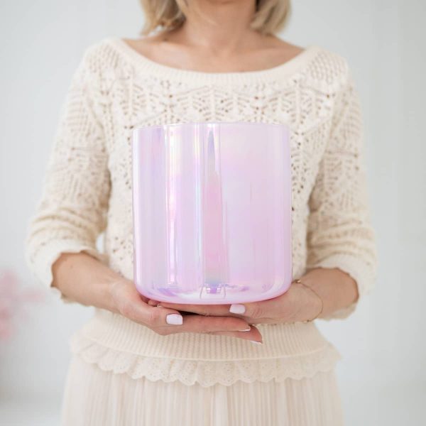 Venus Bowls® Kristallklangschale mit Rosenquarz Energie